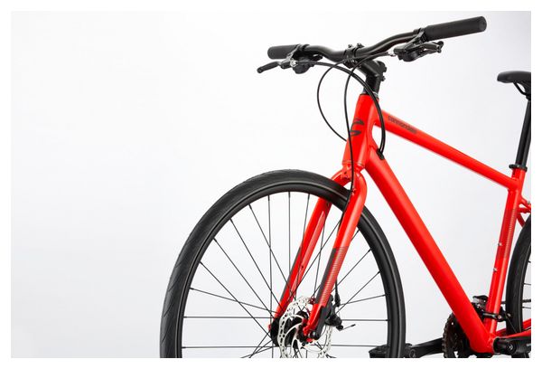 Vélo de Ville Fitness Cannondale Quick 5 Shimano Tourney 7V 700 mm Rouge Acid – Image 4