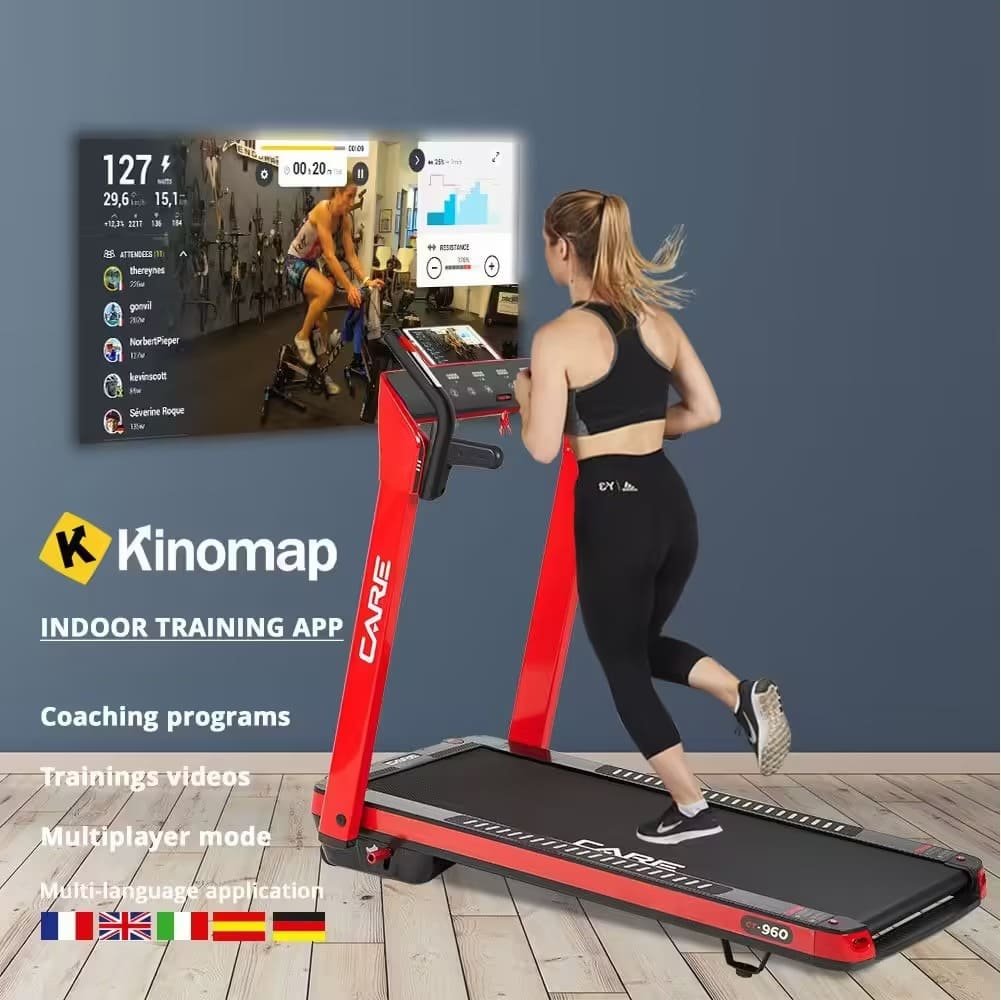 Tapis de course connecté - 14km/h - CARE - CT-960 - KINOMAP – Image 2