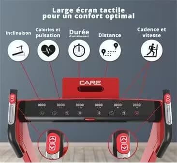 Tapis de course connecté - 14km/h - CARE - CT-960 - KINOMAP – Image 6