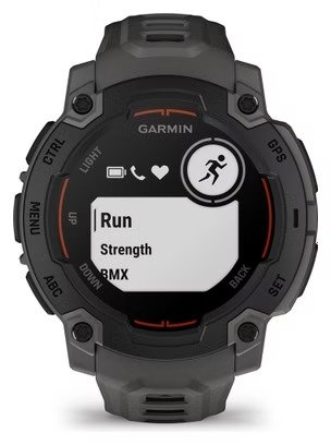Montre GPS Garmin Instinct E - 45 mm Noir avec Bracelet en Silicone Gris Charcoal – Image 3