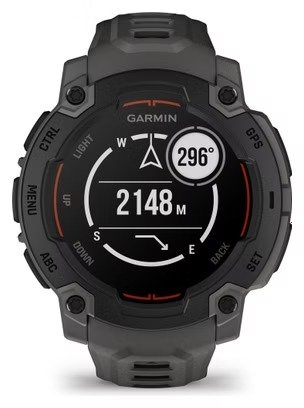 Montre GPS Garmin Instinct E - 45 mm Noir avec Bracelet en Silicone Gris Charcoal – Image 7