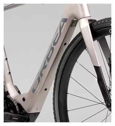 Vélo de Gravel Électrique Orbea Denna M20 Shimano GRX 12V 420 Wh 700 mm Beige Nickel 2025 – Image 2