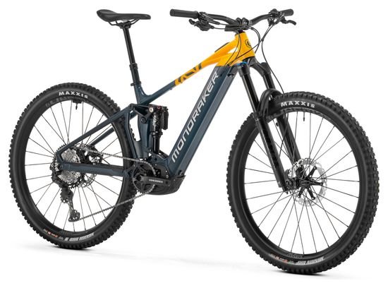 VTT Électrique Tout-Suspendu Mondraker Crafty Race Shimano XT 12V 750Wh 29'' Gris Jaune 2025 – Image 2