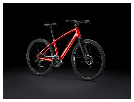 Vélo Fitness Trek Dual Sport 1 Shimano Tourney / Altus 8V 650mm Rouge Lave – Image 2