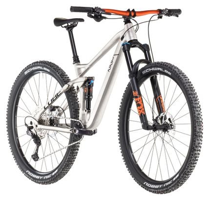 VTT Tout-Suspendu Cube Stereo One22 Race Shimano Deore/Deore XT 12V 29'' Argent Raw Metal 2025 – Image 2