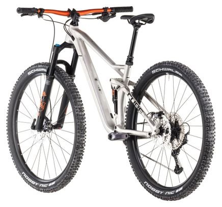 VTT Tout-Suspendu Cube Stereo One22 Race Shimano Deore/Deore XT 12V 29'' Argent Raw Metal 2025 – Image 5
