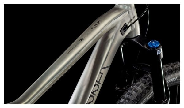 VTT Tout-Suspendu Cube Stereo One22 Race Shimano Deore/Deore XT 12V 29'' Argent Raw Metal 2025 – Image 7