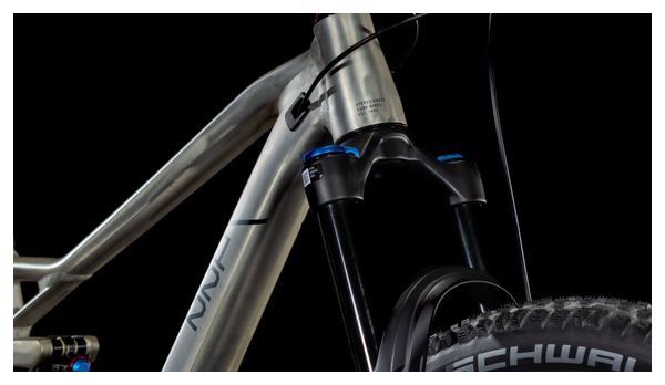 VTT Tout-Suspendu Cube Stereo One22 Race Shimano Deore/Deore XT 12V 29'' Argent Raw Metal 2025 – Image 8