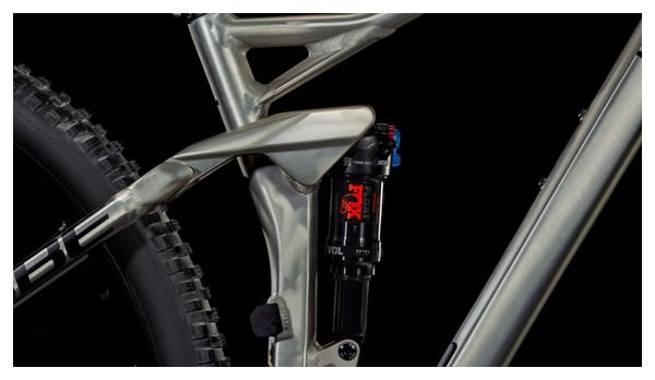 VTT Tout-Suspendu Cube Stereo One22 Race Shimano Deore/Deore XT 12V 29'' Argent Raw Metal 2025 – Image 9