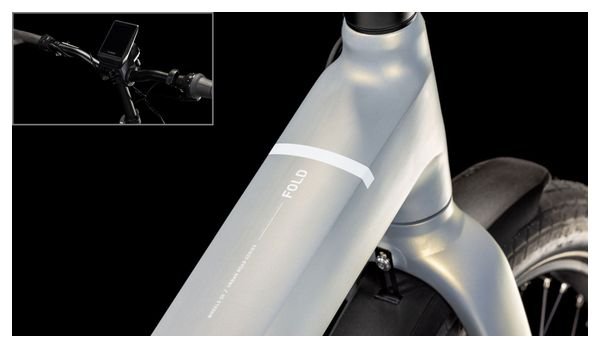 Vélo Pliant Électrique Cube Fold Hybrid Comfort 500 Shimano Nexus 5V 500 Wh 20'' Argent Pearly 2025 – Image 7