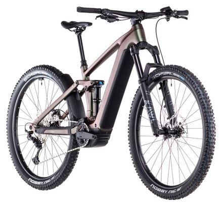 VTT Électrique Tout-Suspendu Cube Stereo Hybrid One44 EXC 800 Shimano Deore XT 12V 800 Wh 29'' Vert Orange Stellar Shiftiris 2025 – Image 2