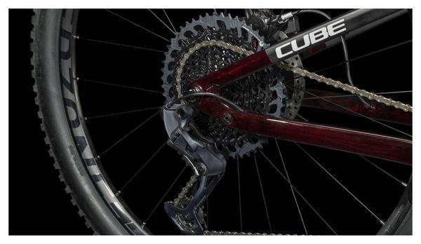 VTT Tout-Suspendu Cube AMS One11 C:68X Pro 29 Sram GX Eagle 12V 29'' Rouge Liquid Carbon – Image 9