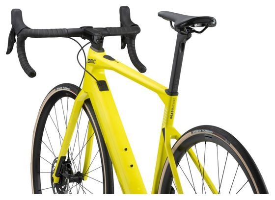 Vélo de Route Électrique BMC Roadmachine AMP Two Sram Rival eTap AXS 12V 350 Wh 700 mm Jaune Lime – Image 3