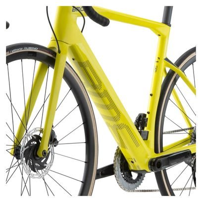 Vélo de Route Électrique BMC Roadmachine AMP Two Sram Rival eTap AXS 12V 350 Wh 700 mm Jaune Lime – Image 4