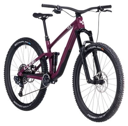VTT Tout-Suspendu Cube Stereo One44 C:68X SLX Sram GX Eagle AXS 12V 29'' Rose Rouge Wine 2024 – Image 2