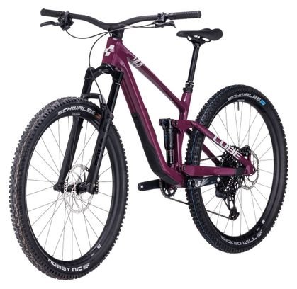 VTT Tout-Suspendu Cube Stereo One44 C:68X SLX Sram GX Eagle AXS 12V 29'' Rose Rouge Wine 2024 – Image 3