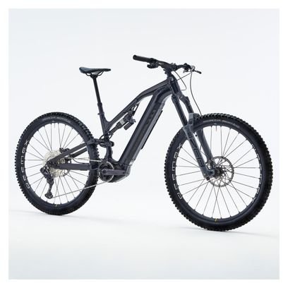 VTT Électrique Tout-Suspendu Rockrider E-Feel 900S Team Edition Shimano XT Di2 12V 630Wh 29'' Noir 2024 – Image 2