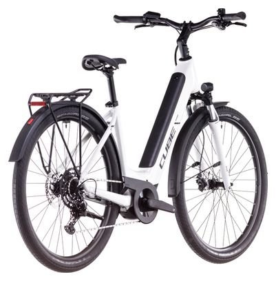 VTC Électrique Cube Touring Hybrid One 625 Easy Entry Shimano Cues 9V 625 Wh 700 mm Blanc Cotton Gris 2025 – Image 6