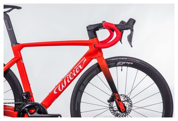Vélo de Route Wilier Triestina Cento10 SL Shimano Ultegra Di2 12V 700 mm Rouge Noir 2023 - Produit Reconditionné – Image 3