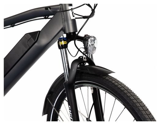 VTC Électrique Bicyklet Joseph Shimano Altus 7V 417 Wh 700 mm Noir Gris – Image 7