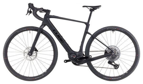 Vélo de Gravel Électrique Cube Nuroad Hybrid C:62 SLX 400X Sram Rival eTap AXS/Sram GX Eagle AXS 12V 400 Wh 700 mm Noir Carbon 2025 – Image 4