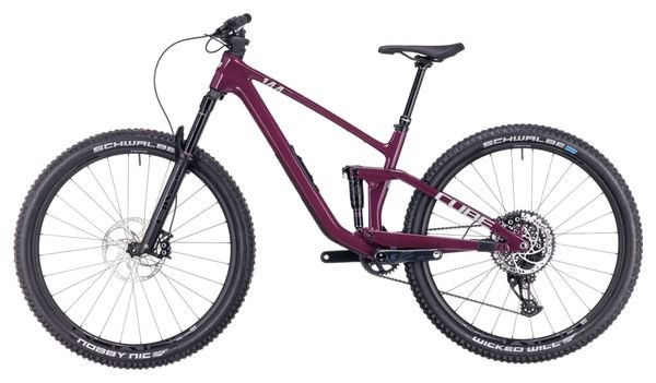 VTT Tout-Suspendu Cube Stereo One44 C:68X SLX Sram GX Eagle AXS 12V 29'' Rose Rouge Wine – Image 4