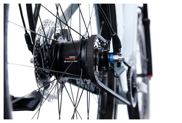 Vélo de Ville Électrique O2 Feel Vern Urban Power 9.2 Mid Shimano Nexus Inter 5-E 5V 720 Wh 27.5'' Gris Polaire – Image 5